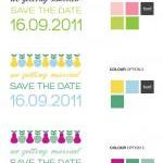 Apples And Pears - Save The Date Card (printable)