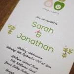 Apples And Pears Orchard Farm - Wedding Invitation..
