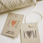Initials Monogram - Personalized Favor Tags..