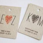 Initials Monogram - Personalized Favor Tags..