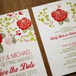 Wedding Invitation Printable: Rose Garden