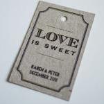 Love Is Sweet Personalized Favor Tags (printable)