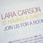 Book Train - Baby Shower Invitation (printable)