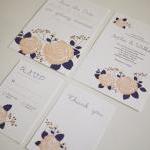 Rose Flower - Wedding Invitation Set (printable) -..