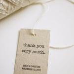 Personalized Favor Tags (printable): Thank You..