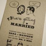 1950's Retro - Wedding Invitation..