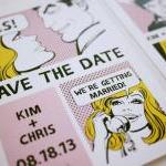 The Comic Strip - Unique Wedding Invitation Suite..