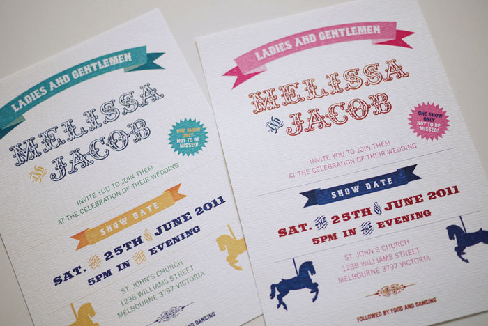 Circus Carnival - Wedding Invitation (printable)