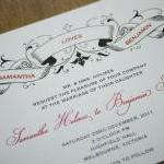 Vintage Ribbon - Wedding Invitation (printable)