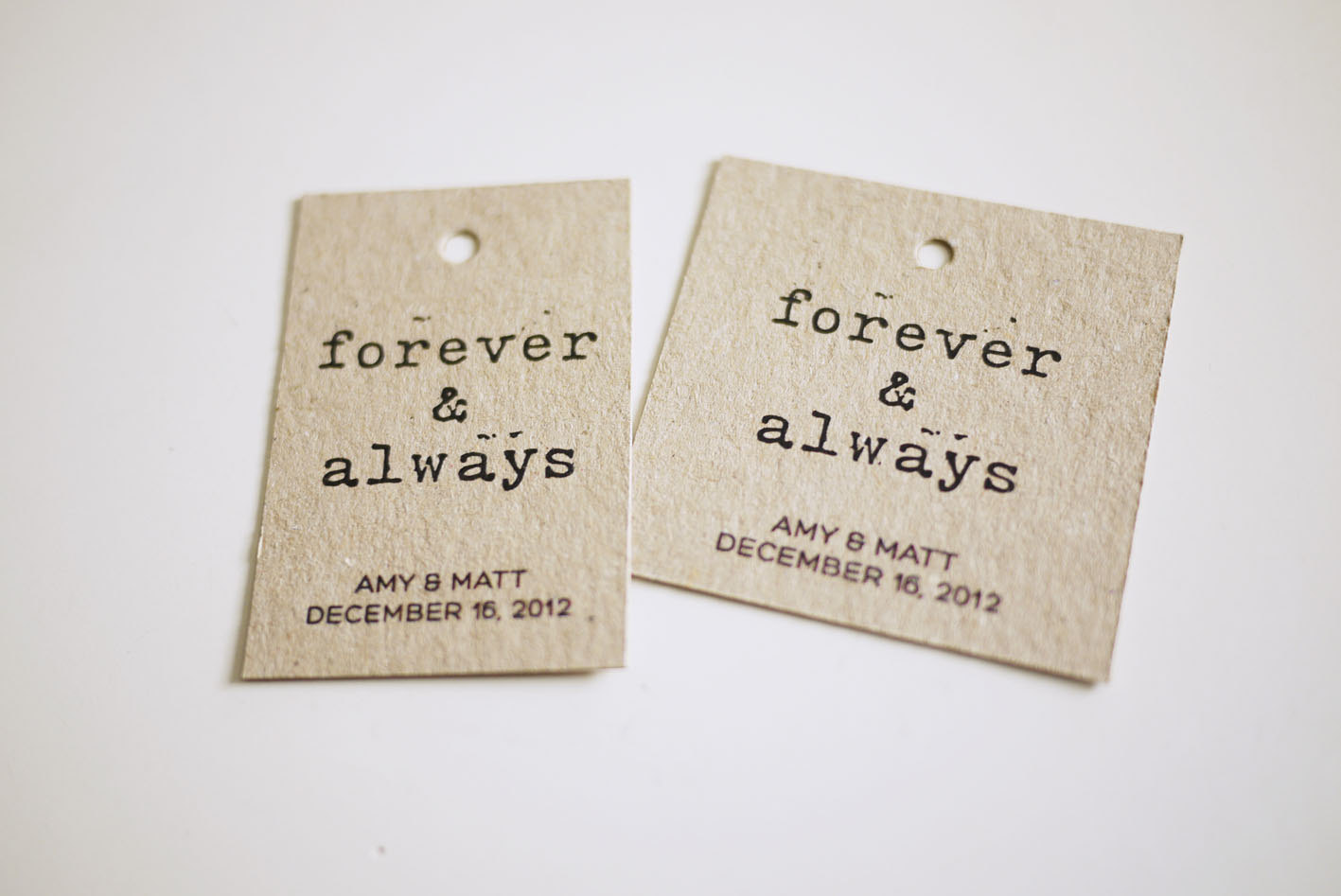 Forever And Always - Personalized Favor Tags (printable) on Luulla